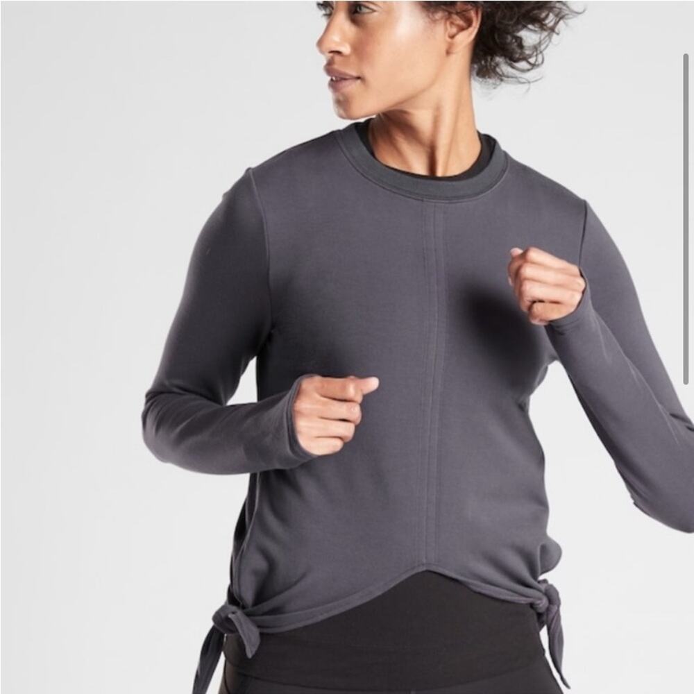 Athleta Samsara Side Tie Sweatshirt Size M